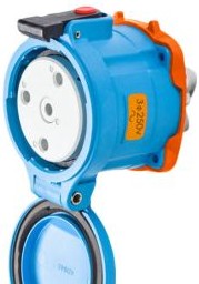 Meltric Plugs & Receptacles 33-64073 - Receptacle, 60A, 250V, 3P+G, Poly, DS60 (33-64073)