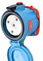 Meltric Plugs & Receptacles 37-64043 - Receptacle, 60A, 480V, 3P+G, Metal, DS60 (37-64043)