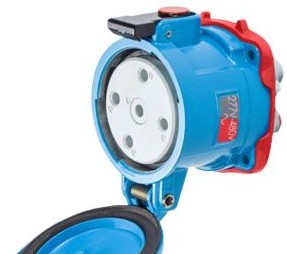 Meltric Plugs & Receptacles 37-64247-C-K04 - Receptacle, 100A, 277/480V, 3P+N+G, Metal (37-64247-C-K04)