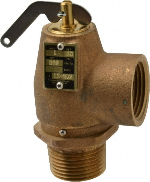 Apollo® 13-202-B10 Apollo® ASME Low Pressure Steam Heating Relief Valve: 1" Inlet, 10 (13-202-B10)