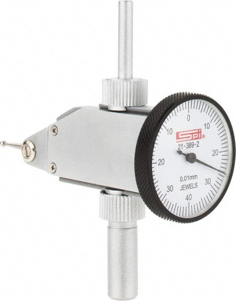 SPI 21-389-2 SPI Dial Test Indicator: 0.00 to 0.80 mm, 0-40-0, 0.01 mm Accuracy (21-389-2)