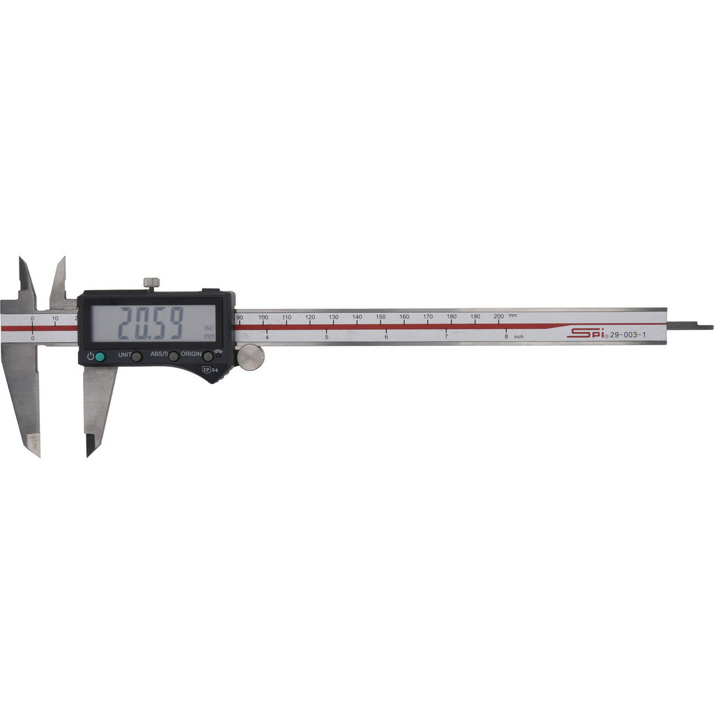 SPI 29-003-1 SPI Electronic Caliper: 200.00 mm/8", ±0.0100 mm/±0.0005" Resolution (29-003-1)