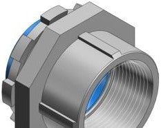 Thomas & Betts Fittings 379-TB - 4 Inch Hub Connector, Malleable Iron Electro Zinc (379-TB)