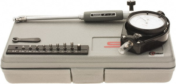 SPI CMS160714021 SPI Dial Bore Gage: 0.4000" to 0.7000", 4" Probe Depth (CMS160714021)