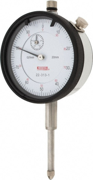 SPI CMS160725078 SPI Dial Drop Indicator: 0 mm to 20 mm Range, 0-100 Dial Reading (CMS160725078)