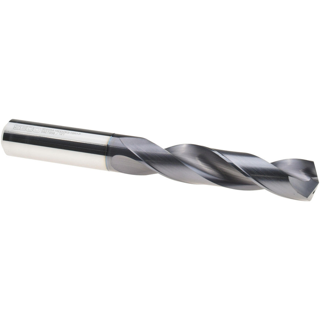 Seco 03046284 Seco Jobber Length Drill Bit: 16.00 mm (0.6304) Dia, 140 deg, Solid (03046284)