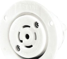 Bryant Electric Plugs & Receptacles 40045ER - Locking Devices, Industrial, Flanged Receptacle (40045ER)