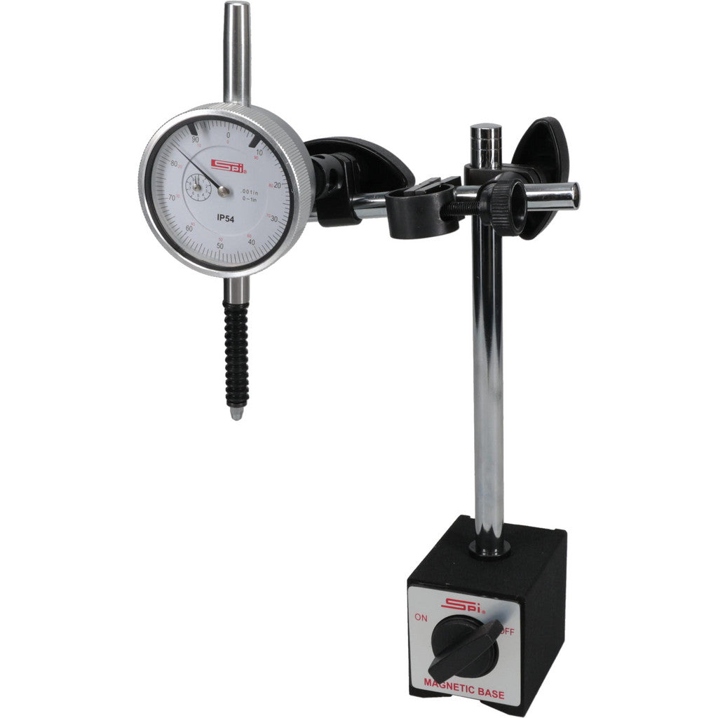 SPI 25-372-4 SPI Dial Indicator & Base Kit: 3.0000" Base Length, 2.0000" Base (25-372-4)