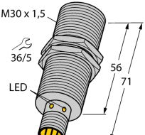 Turck Inductive Proximity BI15-G30-ADZ30X2-B3131 - Sensor; Proximity; Inductive (4207201)