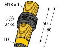 Turck Inductive Proximity BI5-S18-AZ3X - Sensor; Proximity; Inductive; 5mm Range (43504)