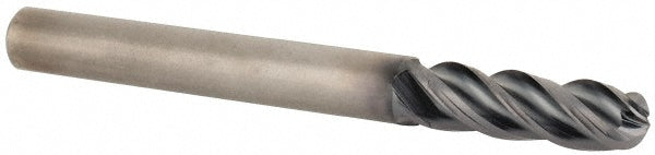 Kennametal 4067344 Kennametal Ball End Mill: 1/4" Dia, 3/4" LOC, 4 Flute, Solid Carbide (4067344)