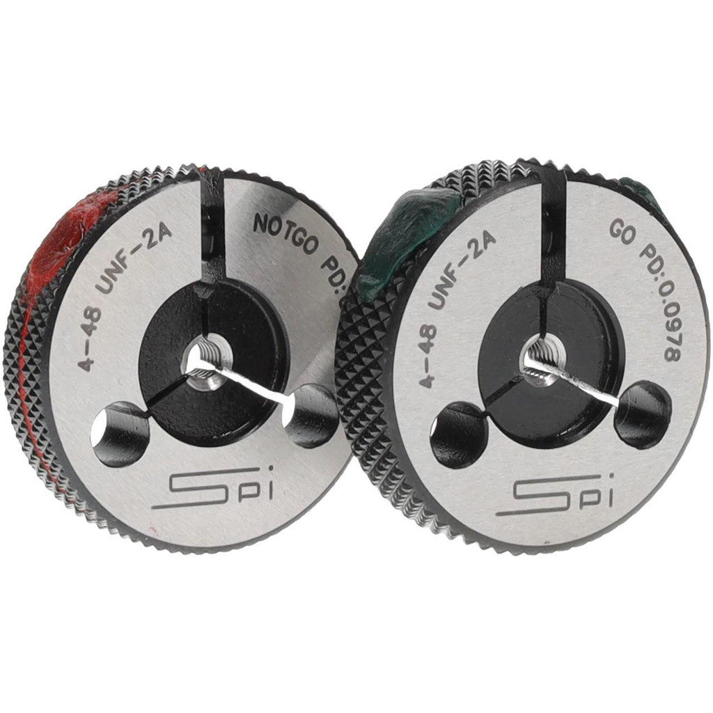 SPI 23-129-0 SPI Thread Ring Gage: #4-48 Thread, UNF, 2A Class of Fit, Go & No Go (23-129-0)
