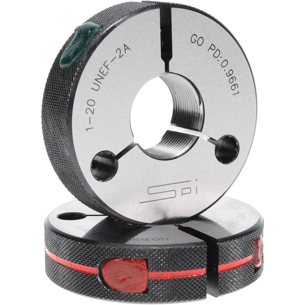 SPI 23-211-6 SPI Thread Ring Gage: 1-20 Thread, UNS, 2A Class of Fit, Go & No Go (23-211-6)