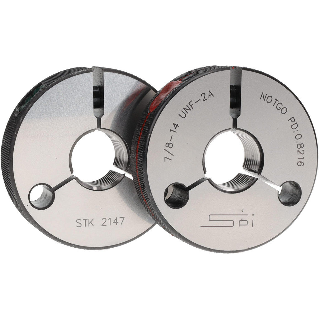 SPI 23-201-7 SPI Thread Ring Gage: 7/8-14 Thread, UNF, 2A Class of Fit, Go & No Go (23-201-7)