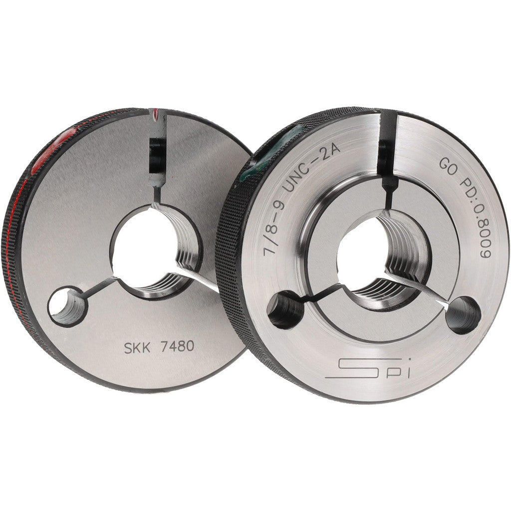 SPI 23-199-3 SPI Thread Ring Gage: 7/8-9 Thread, UNC, 2A Class of Fit, Go & No Go (23-199-3)