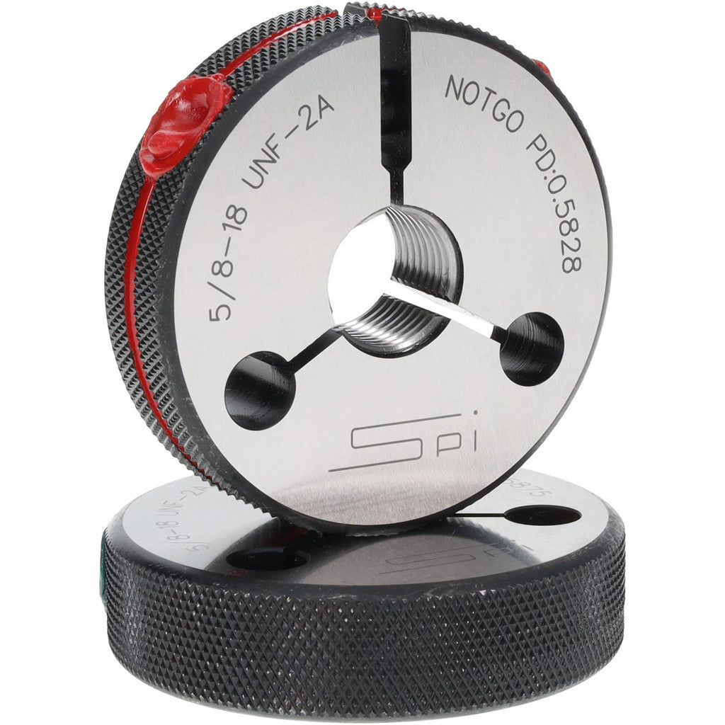 SPI 23-189-4 SPI Thread Ring Gage: 5/8-18 Thread, UNF, 2A Class of Fit, Go & No Go (23-189-4)