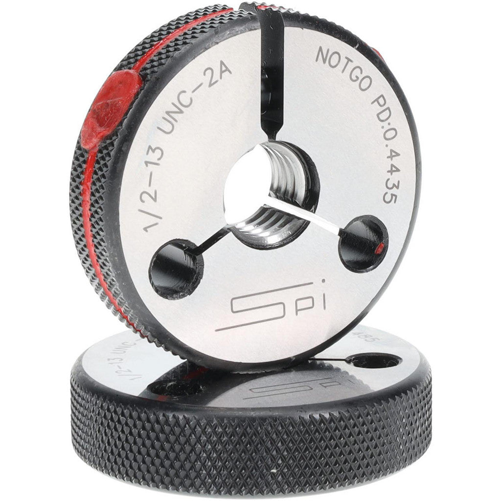 SPI 23-175-3 SPI Thread Ring Gage: 1/2-13 Thread, UNC, 2A Class of Fit, Go & No Go (23-175-3)