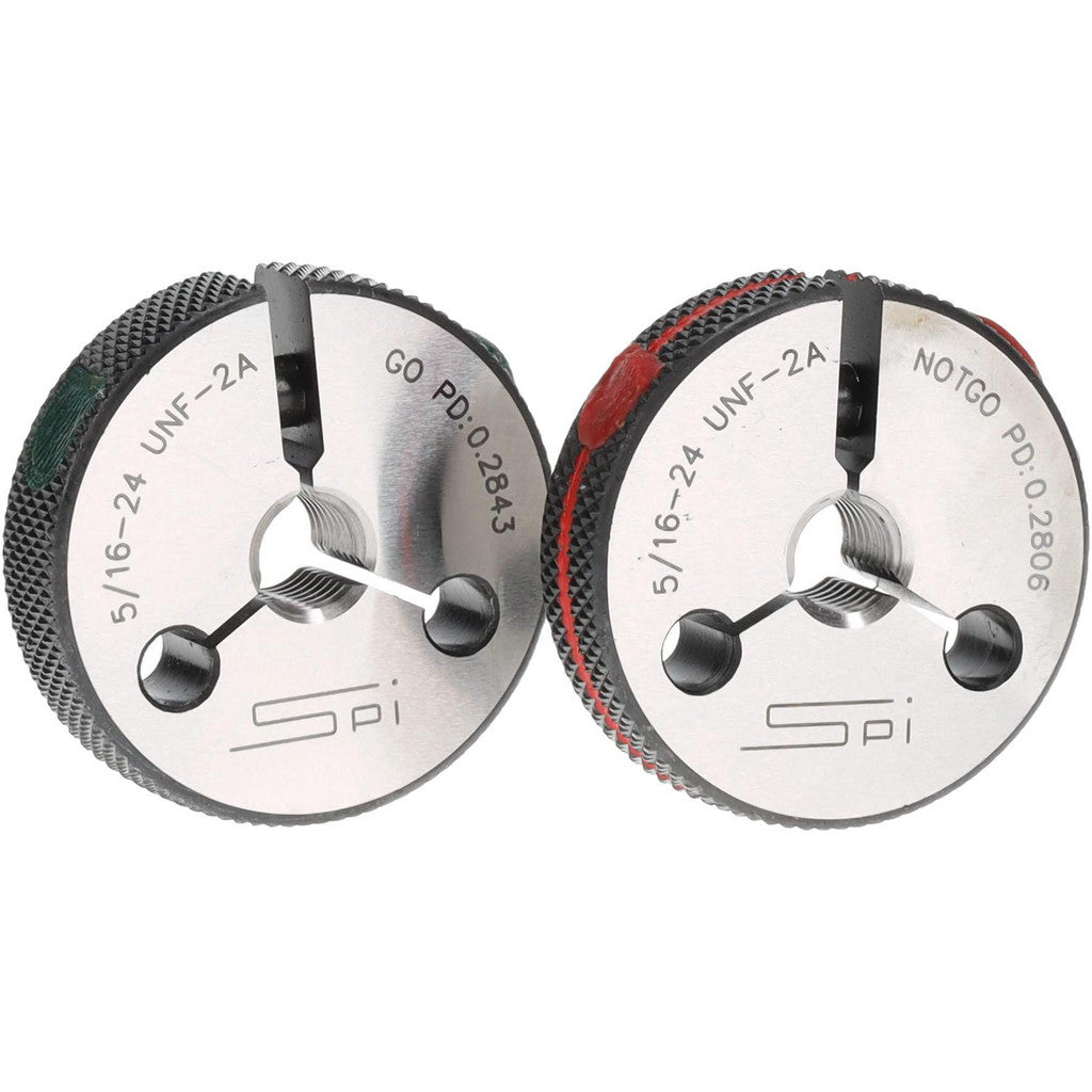 SPI 23-159-7 SPI Thread Ring Gage: 5/16-24 Thread, UNF, 2A Class of Fit, Go & No Go (23-159-7)