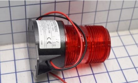 Tomar Electronics Visual Signaling Devices 470S-1280-R - Strobe, Red, 12-80VDC, Surface Mnt, 60-80FPM (470S-1280-R)