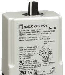 Square D Relays 9050JCK27PTV20 - Timer Relay 240VAC 10A T-JCK (472818)