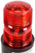 Tomar Electronics Visual Signaling Devices 485S-240-R - Red, 240VAC Medium Base Mount - AC Microstobes (485S-240-R)