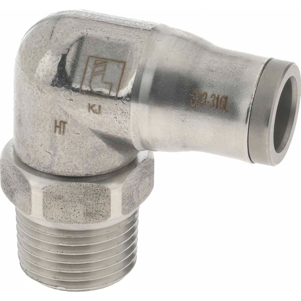 Legris 3889 60 18 Legris Push-to-Connect Tube x MNPT x Tube x Male Elbow: NPT, 3/8" (3889 60 18)