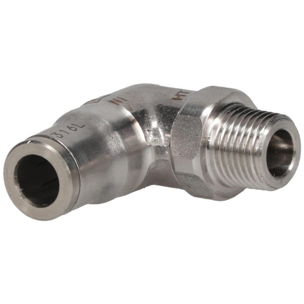 Legris 3889 06 10 Legris Push-to-Connect Tube x Male x Tube x Male BSPT Elbow: BSPT (3889 06 10)