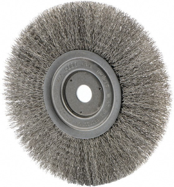 Weiler 01808 Weiler Wheel Brush: 8" Wheel Dia, 0.0118" Wire Dia, Crimped (01808)