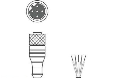 Leuze Cordsets 50104169 - KB SSI/IBS-15000-BA, Interconnection cable (50104169)