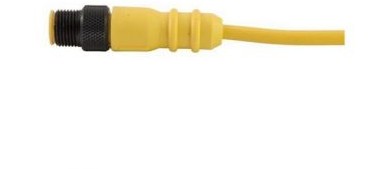 Remke Industries Cordsets 504C1000AR1 - Single Key (M12) Micro-Link Plug Assembly (504C1000AR1)