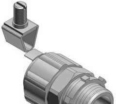 Thomas & Betts Fittings 5236GR - 1-1/2 Inch Steel External Bonding Liquidtight (5236GR)