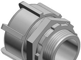 Thomas & Betts Fittings 5237AL - 2 Inch Aluminum Liquidtight Connector, Straight (5237AL)
