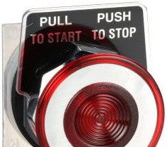 Square D Switches 9001KR9R - 30mm Push-Pull Operator Red Knob (530447)