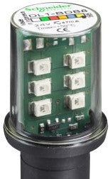 Square D Visual Signaling Devices DL1BDB8 - Harmony Protected LED Bulb, Yellow, BA 15D, 24V (532549)