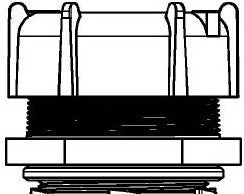 Thomas & Betts Fittings 5337-T6 - 2 Inch Liquidtight Fitting, Metal Conduit (5337-T6)