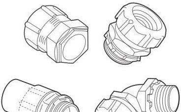 Thomas & Betts Fittings 5357-8PT - 2 Inch Liquidtight Flexible Metal Conduit (5357-8PT)