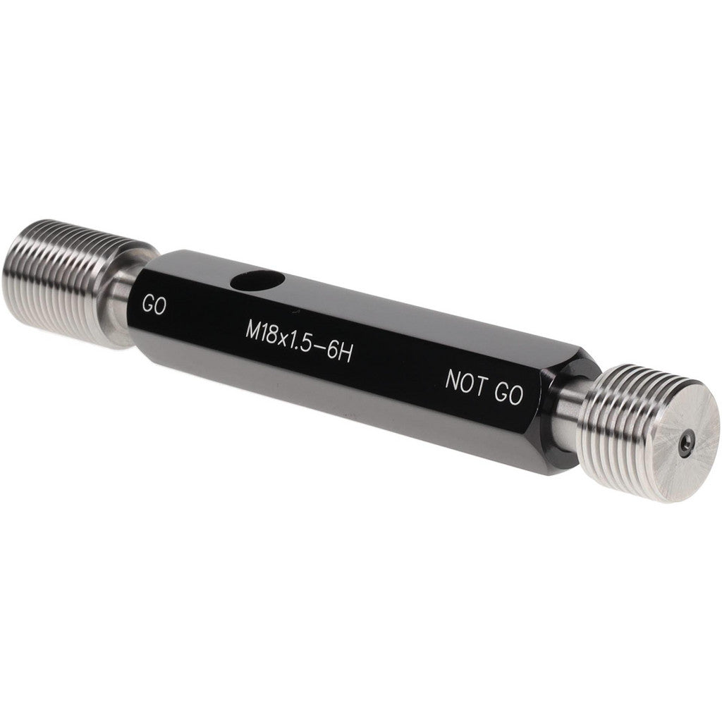 SPI 37-200-3 SPI Thread Plug Gage: M18x1.5, Class 6H, Double End, Go/No Go (37-200-3)