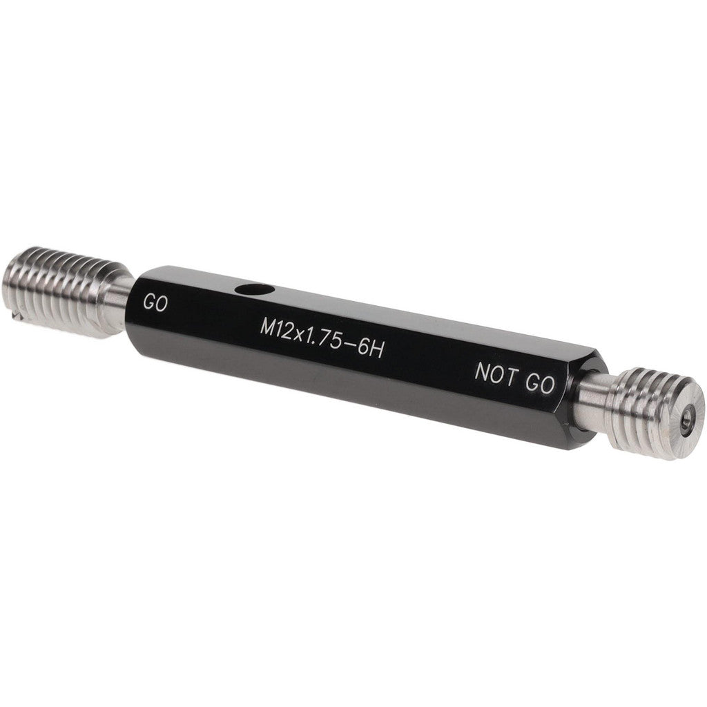 SPI 37-195-5 SPI Thread Plug Gage: M12x1.75, Class 6H, Double End, Go/No Go (37-195-5)