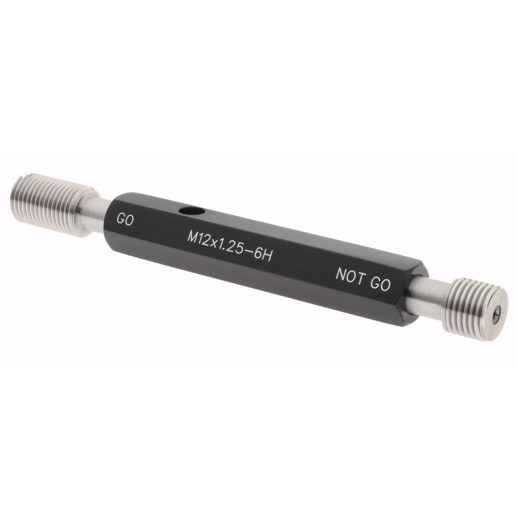 SPI 37-194-8 SPI Thread Plug Gage: M12x1.25, Class 6H, Double End, Go/No Go (37-194-8)