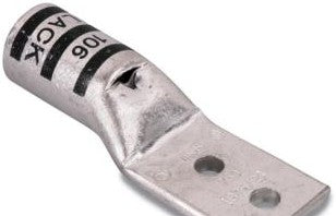 Blackburn 54878BENTPH - Copper Two-Hole Lug, Long Barrel - Narrow (54878BENTPH)
