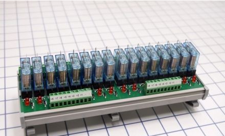 Altech DIN Rail Interface Modules 5506.2 - RMB1G16G 16chan Relay Mod [1] SPDT, Bussed 24V DC- (5506.2)