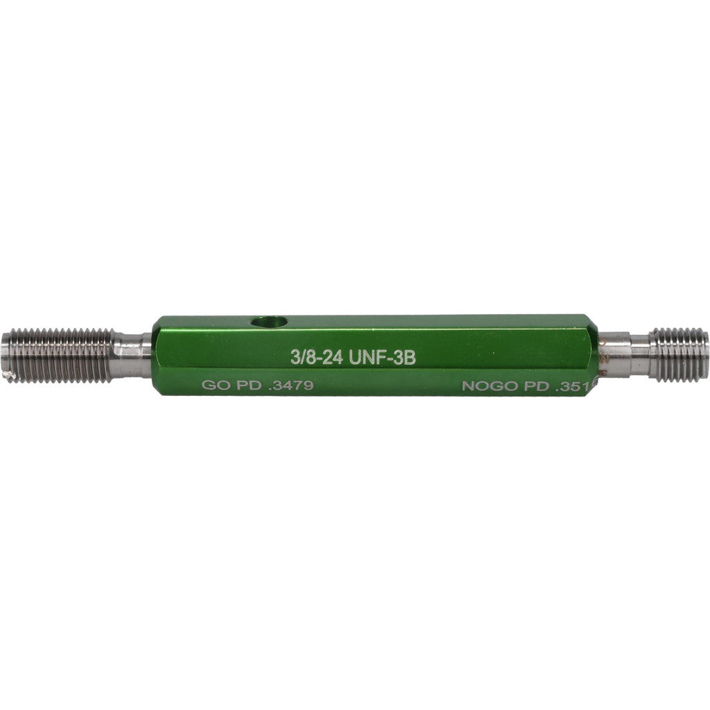 GF Gage W0375243BS GF Gage Thread Plug Gage: 3/8-24, Class 3B, Double End, Go/No Go (W0375243BS)