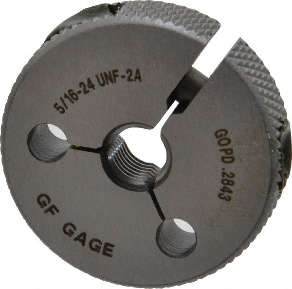 GF Gage R0312242AS GF Gage Thread Ring Gage: 5/16-24 Thread, UNF, 2A Class of Fit, Go (R0312242AS)