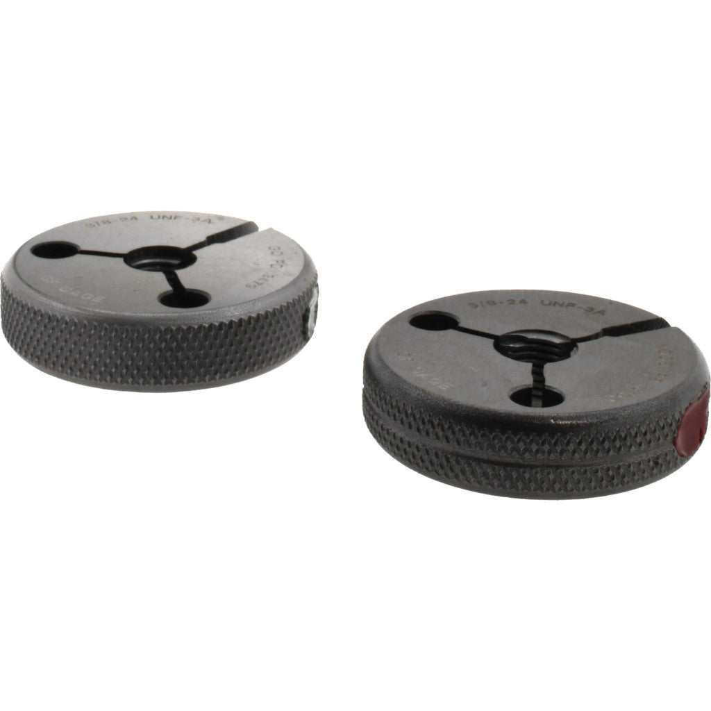 GF Gage R0375243AS GF Gage Thread Ring Gage: 3/8-24 Thread, UNF, 3A Class of Fit, Go & (R0375243AS)