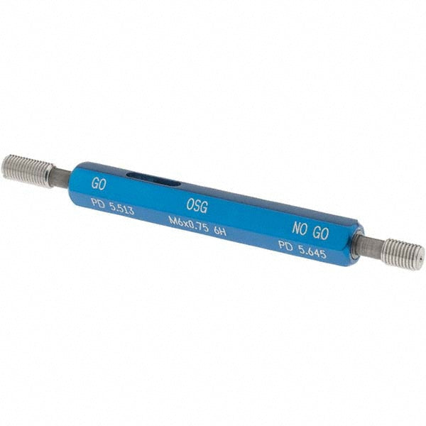 OSG 1500200500 OSG Thread Plug Gage: M6x0.75, Class 6H, Double End, Go/No Go (1500200500)
