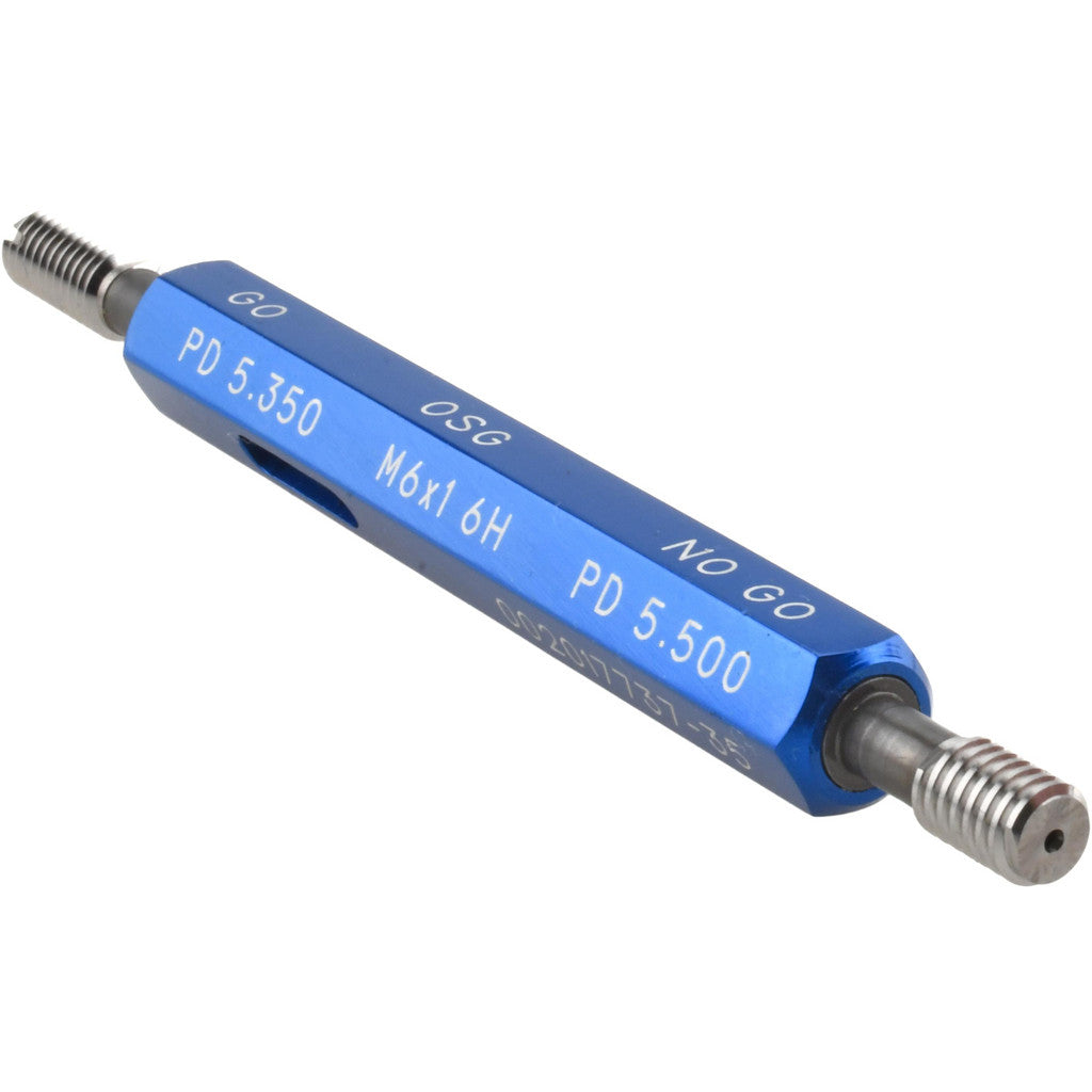 OSG 1500200600 OSG Thread Plug Gage: M6x1, Class 6H, Double End, Go/No Go (1500200600)