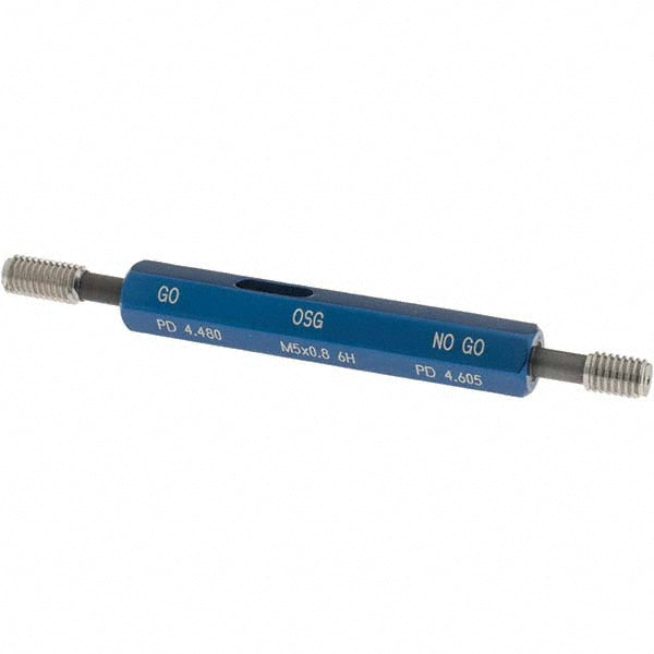 OSG 1500200400 OSG Thread Plug Gage: M5x0.8, Class 6H, Double End, Go/No Go (1500200400)