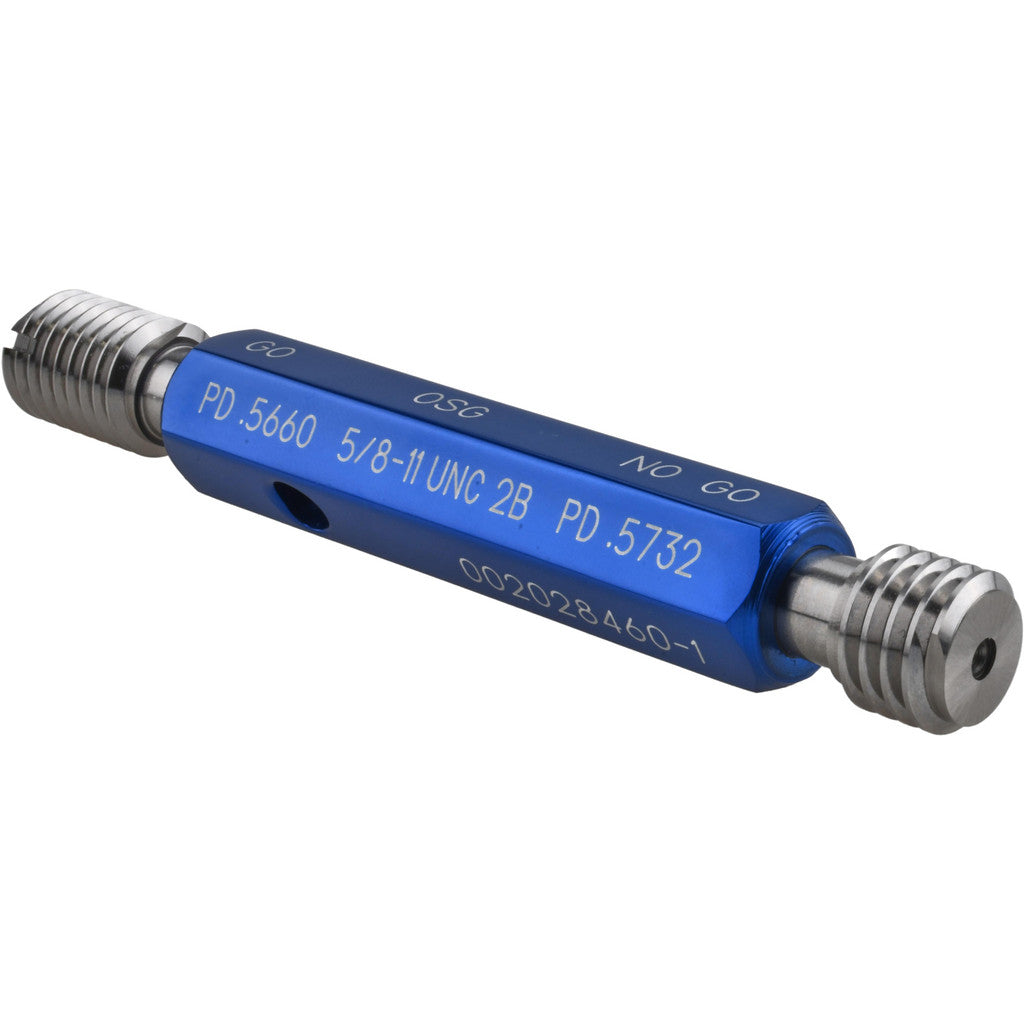 OSG 1500102900 OSG Thread Plug Gage: 5/8-11, Class 2B, Double End, Go/No Go (1500102900)