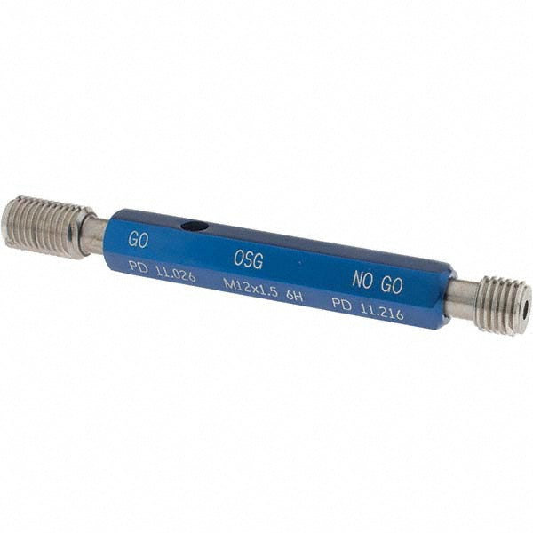 OSG 1500201400 OSG Thread Plug Gage: M12x1.5, Class 6H, Double End, Go/No Go (1500201400)