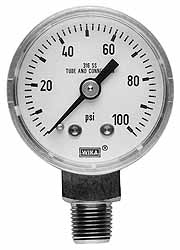 Wika 9117865 Wika Pressure Gauge: 2" Dial Dia, 0 Min psi, 160 Max psi, 1/4", NPT (9117865)